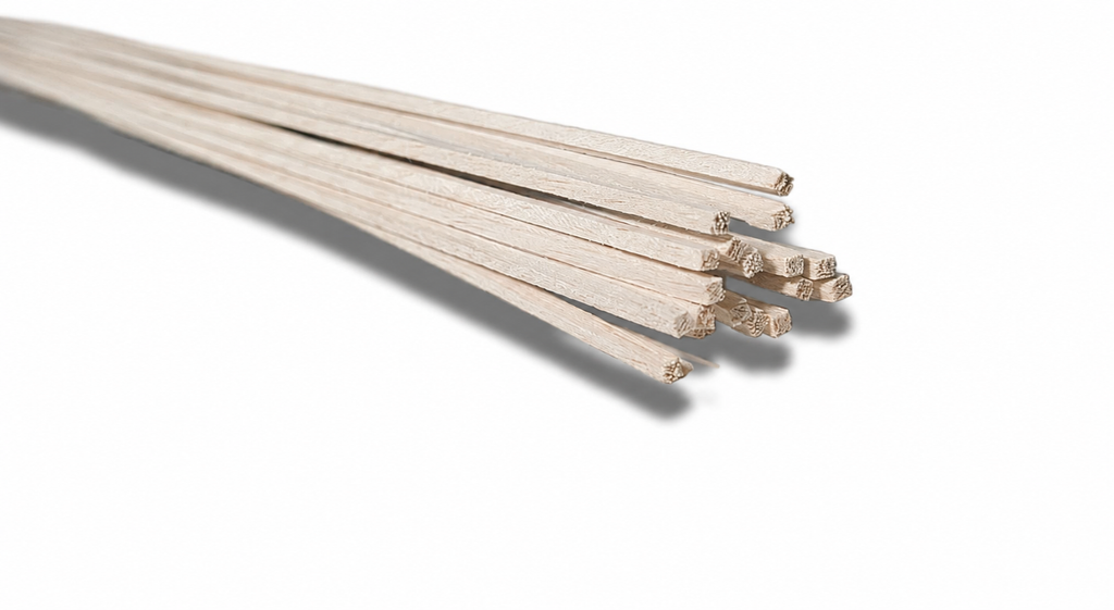 Listón Cuadrado de Madera Natural de Balsa
